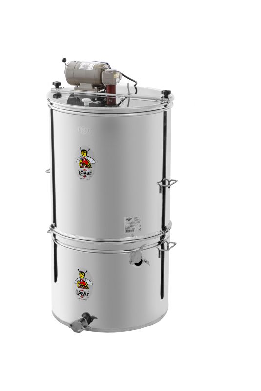 Logar extractor de miel 4 cuadros con motor y jarra coladora – cuadros 30 x 48 cm