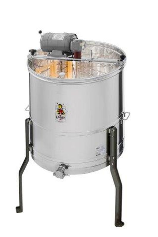 Logar extractor de 4 marcos, motor 110 W, recipiente 63 cm, marcos 37 x 48 cm, universal