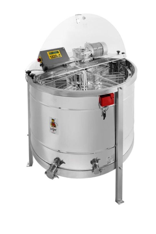 Logar Extractor de 8 cuadros con volteo automático, cuba 110 cm, motor 750 W, 35x48 cm, totalmente electrónico