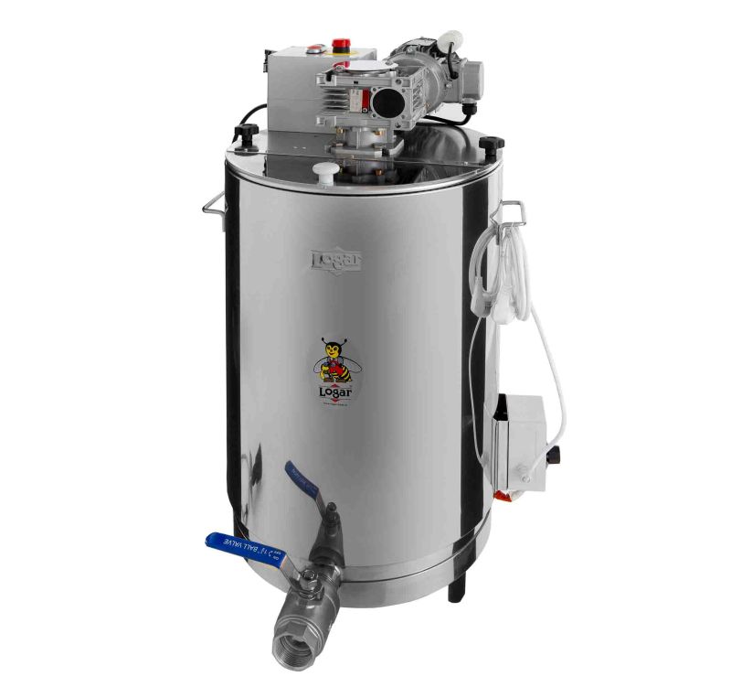 Mezclador y agitador de miel Logar 100 kg con calefacción y aislamiento