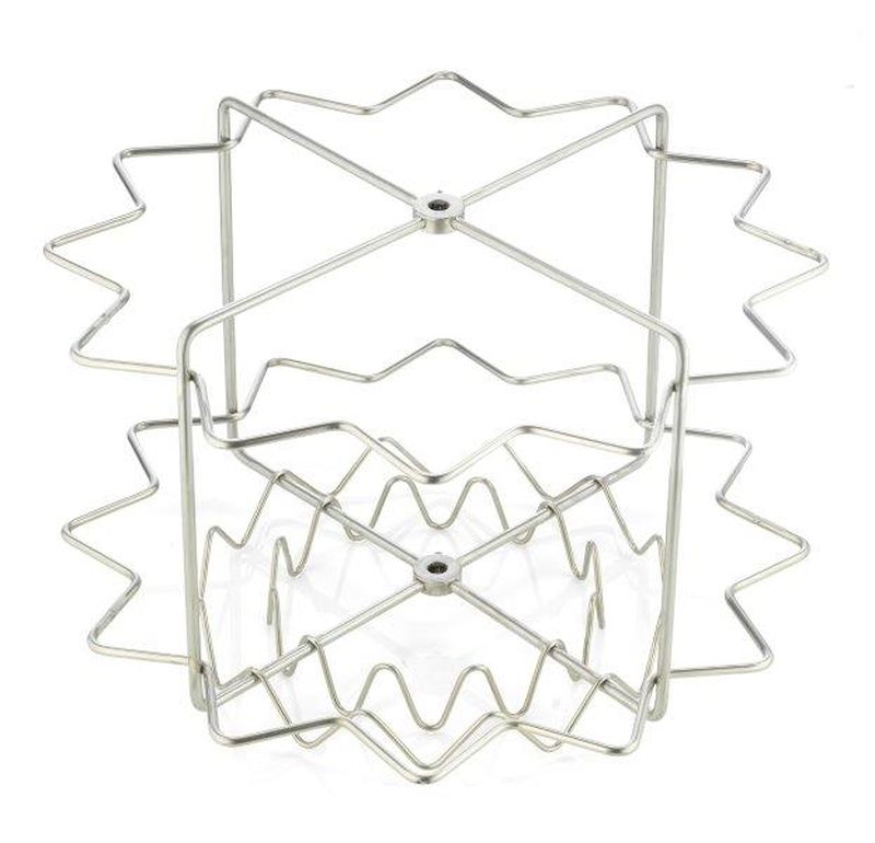 Logar Cesto radial 12-cuadros D63, Zander, acero inoxidable