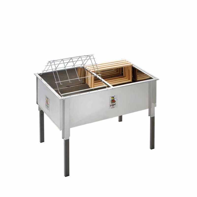 Cubeta de desoperculado Logar 100 cm, horizontal en acero inoxidable (Art. 8020)