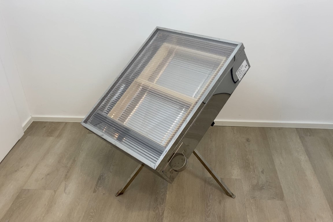 Fundidor solar de cera en acero inoxidable