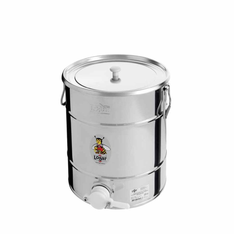 Recipiente para envasar Logar 35 kg, grifo de plástico