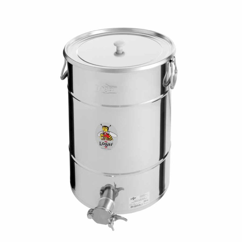 Recipiente de envasado de miel Logar 50 kg con grifo