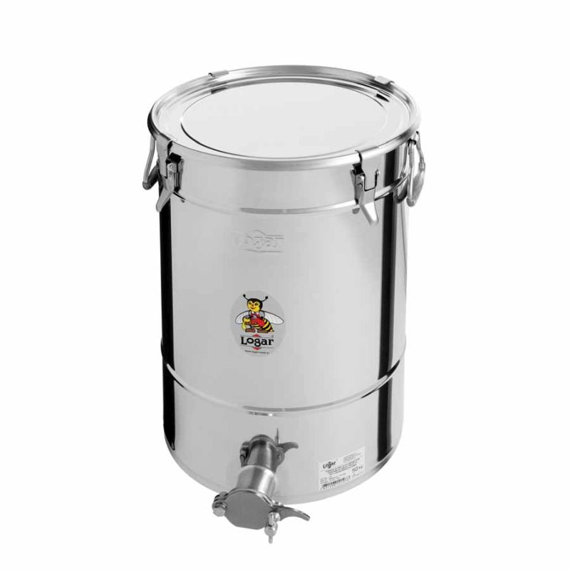 Recipiente para envasar Logar 50 kg con 4 cierres de sujeción