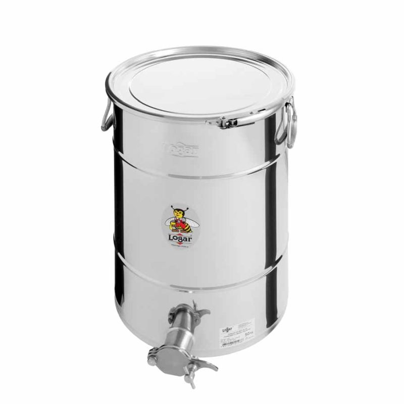 Recipiente de envasado Logar 50 kg con aro de cierre y junta de silicona